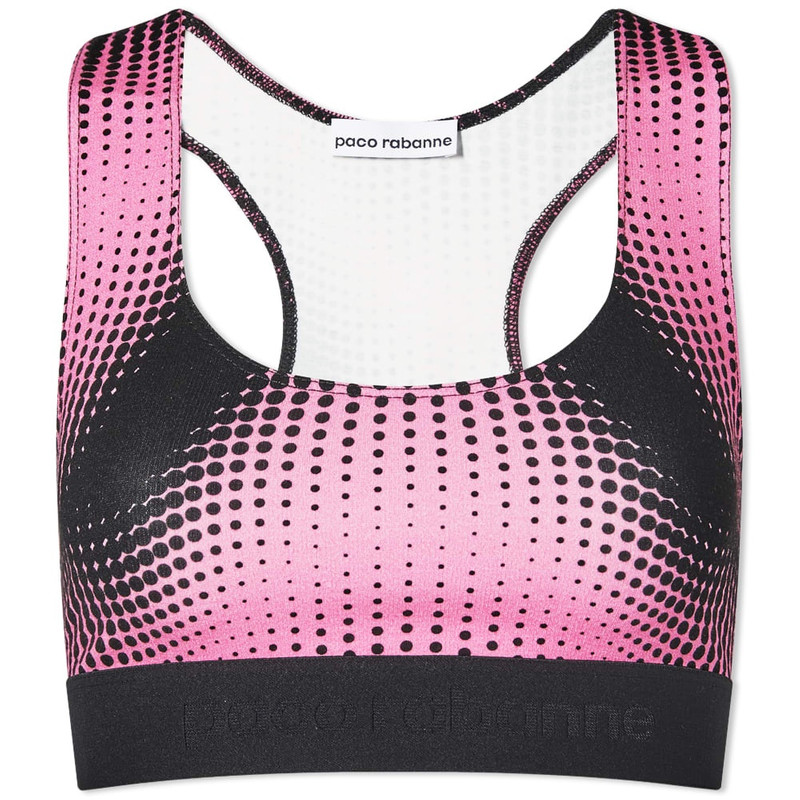 Paco Rabanne All Over Print Sports Bralet 1