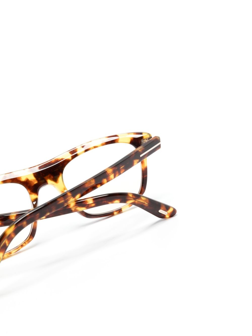 tortoiseshell square-frame glasses - 3