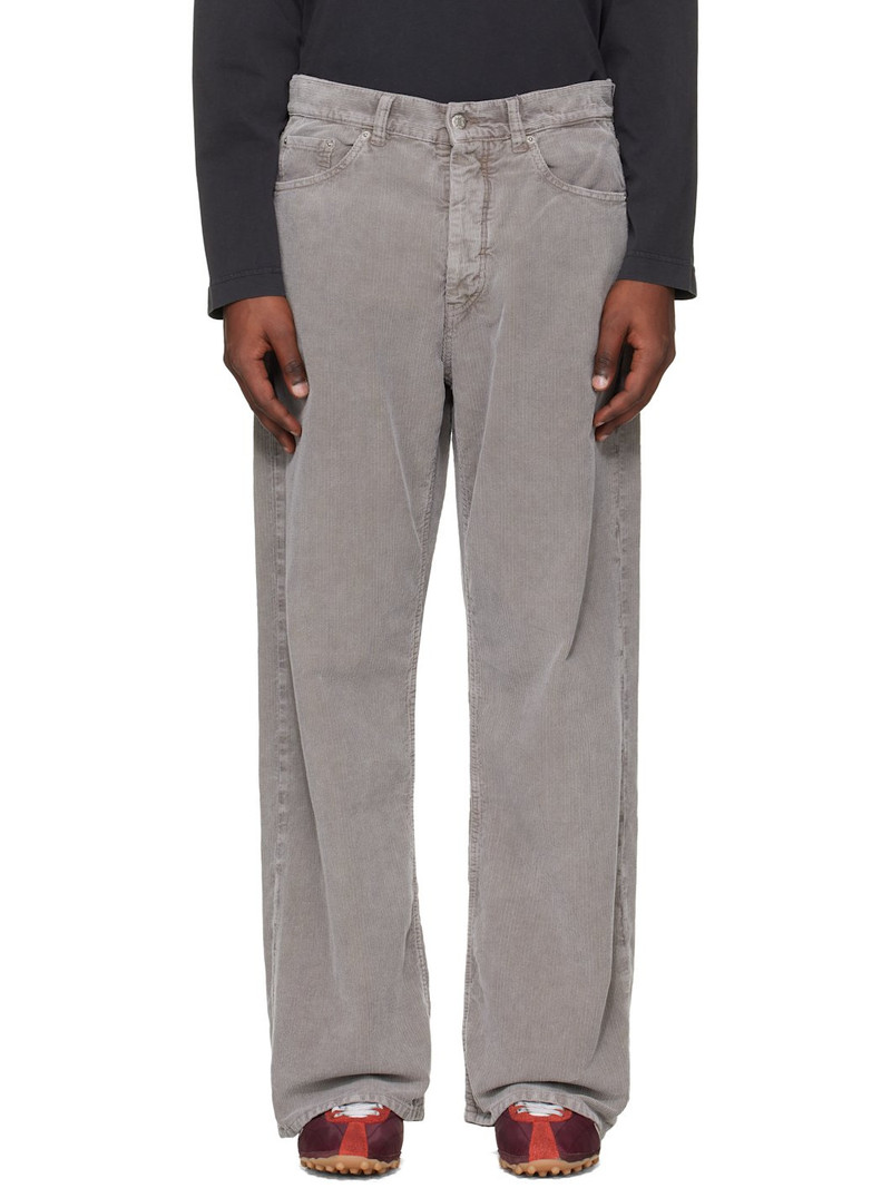 Gray Loose-Fit Trousers 1