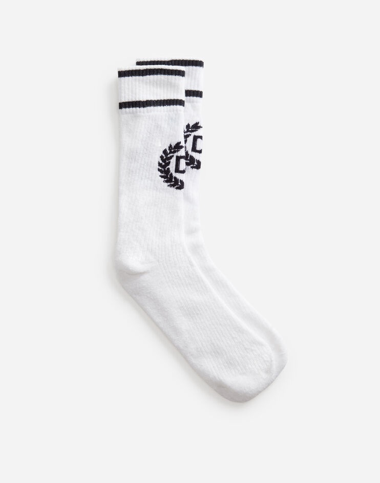 Cotton socks with jacquard DG logo - 1