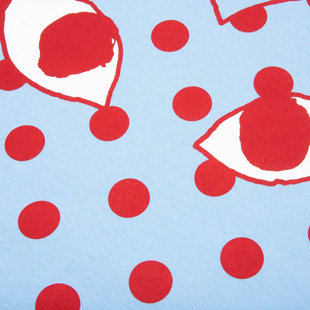 PASTELLE WOMEN'S POLKA DOT LOGO T-SHIRT - BLUE - 3