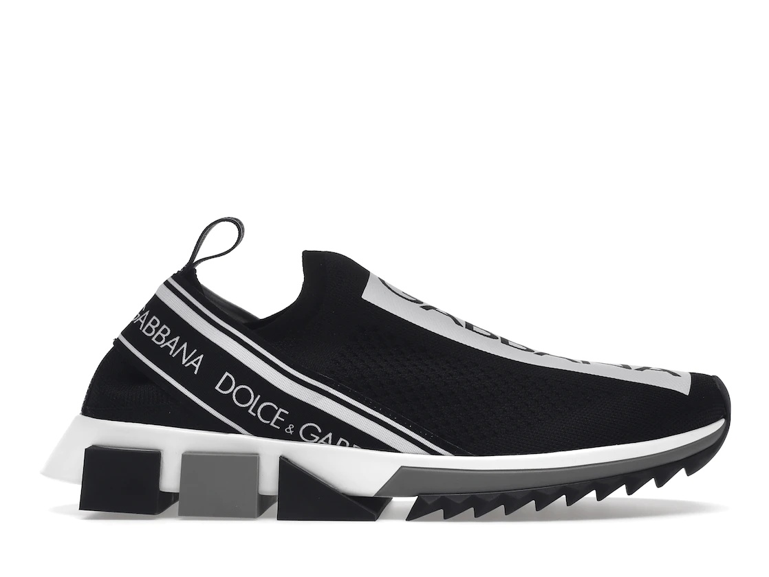 Dolce & Gabbana Sorrento Logo Slip On Black White (W) - 1