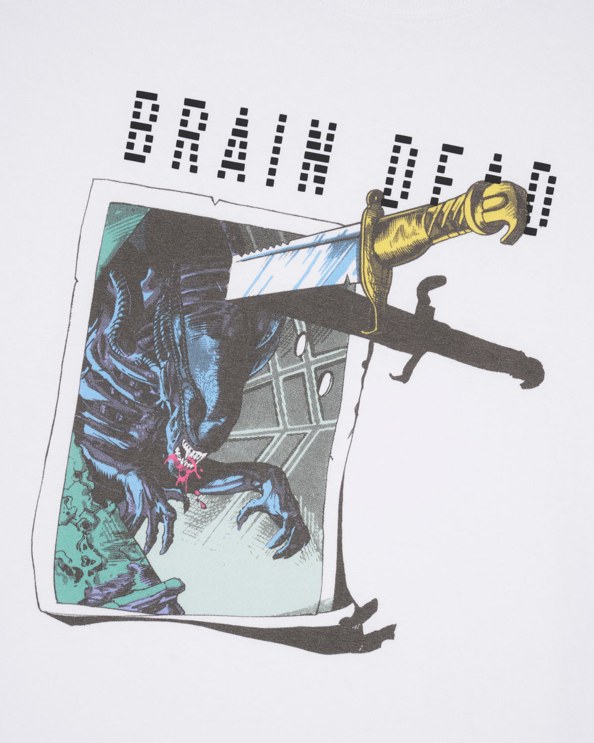 Brain Dead x Aliens Target Practice T-shirt - White - 3
