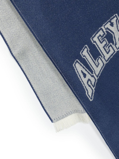 Alexander McQueen logo-jacquard wool scarf outlook