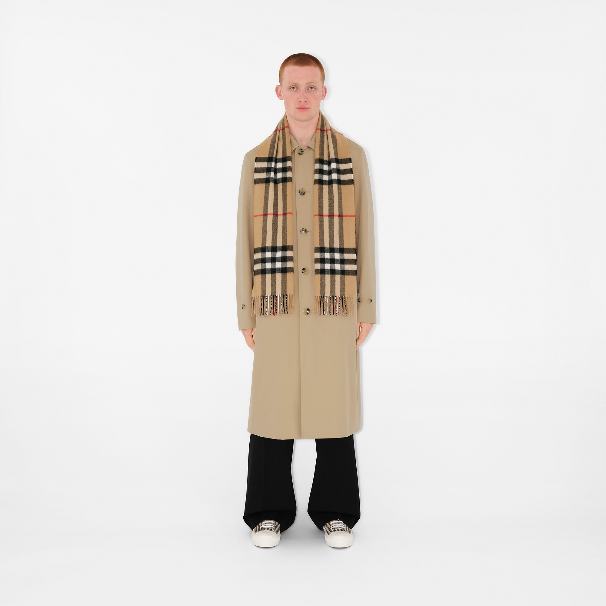 Check Cashmere Scarf - 3