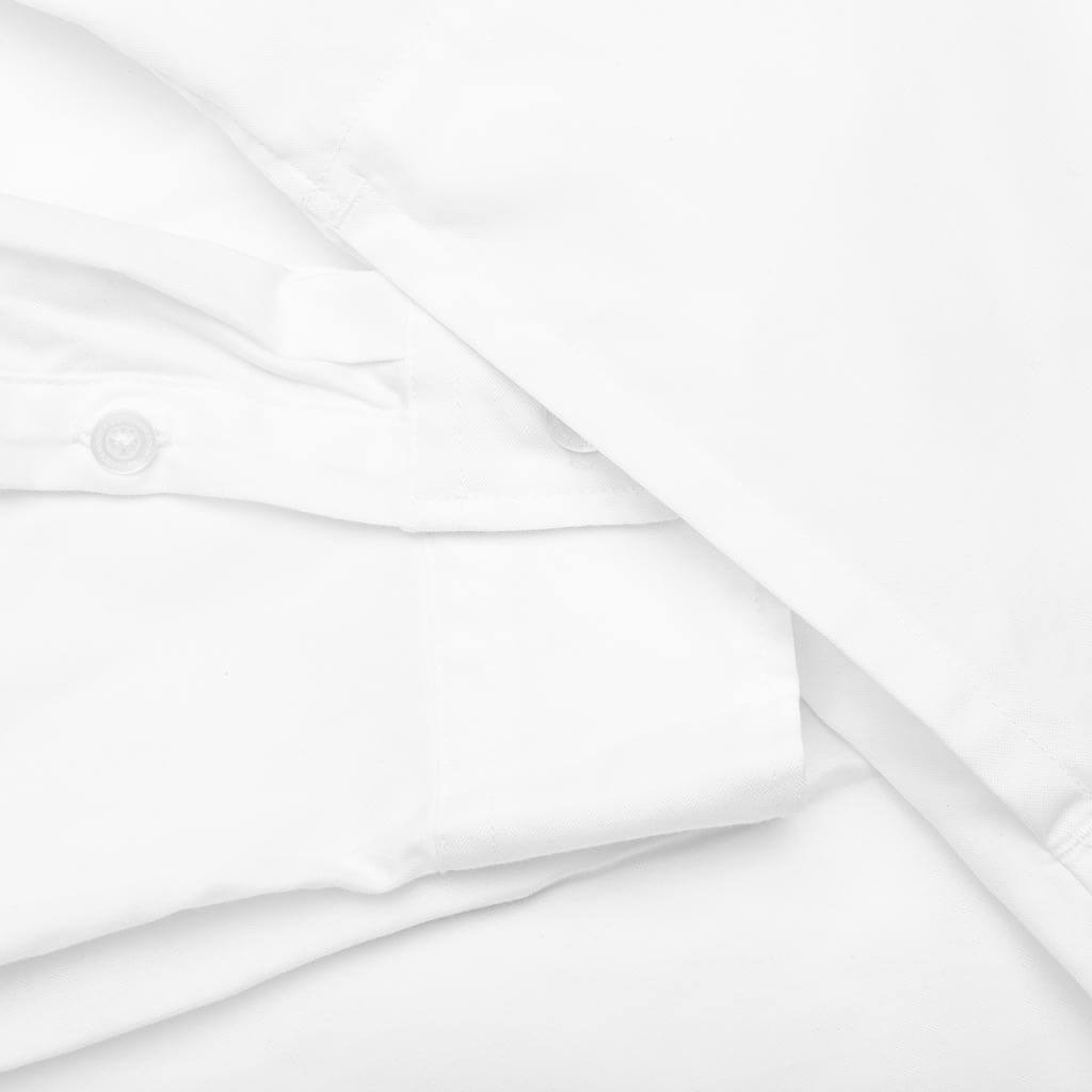 MEDAL & CROSS EMBROIDERY L/S SHIRT - WHITE - 5