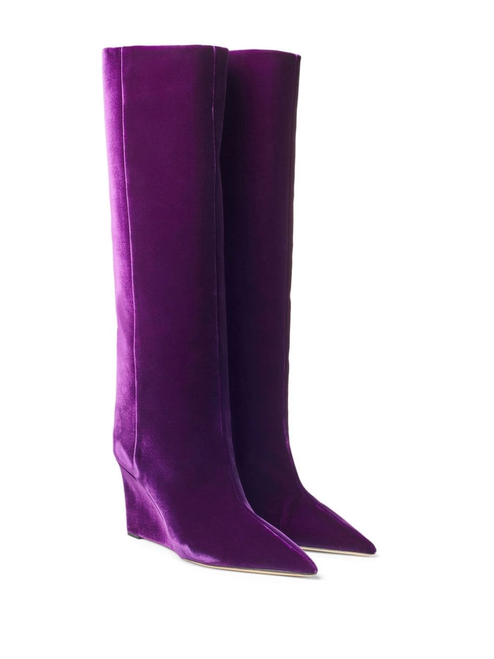 Blake 85mm velvet boots - 2