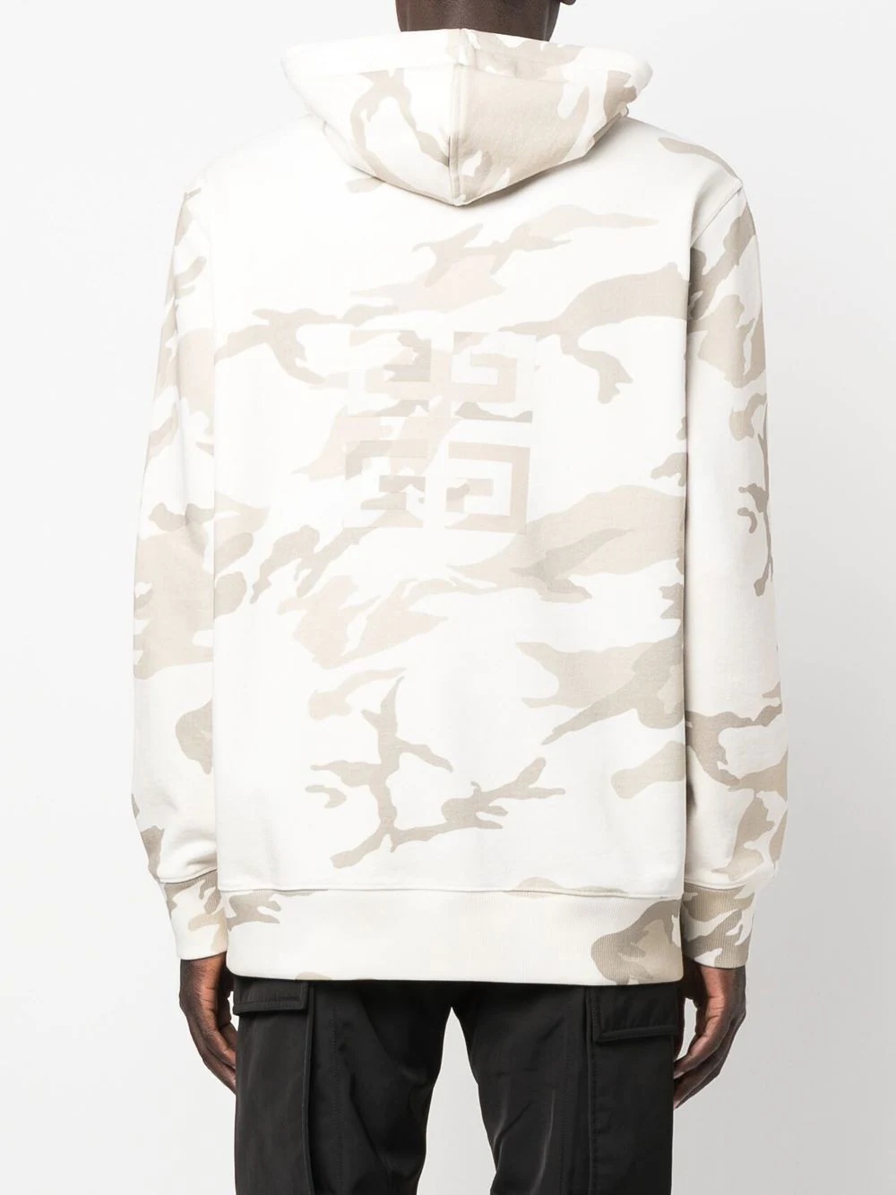 camouflage-pattern logo-print hoodie - 4