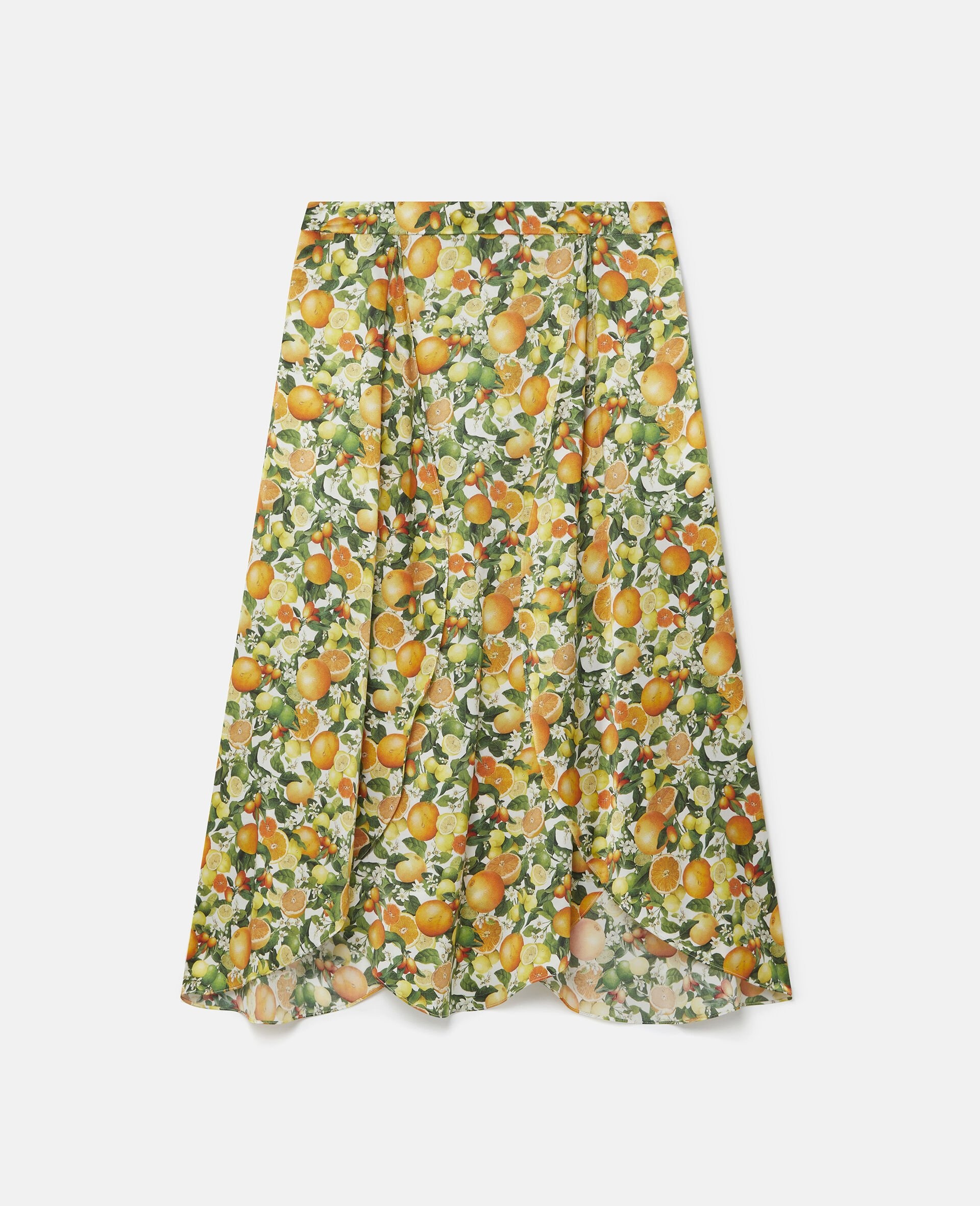 Lemon Print Split Hem Skirt - 1