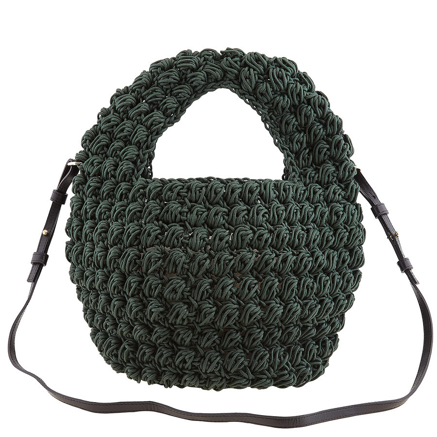 JW Anderson Khaki Popcorn Basket Woven Top Handle Bag - 4