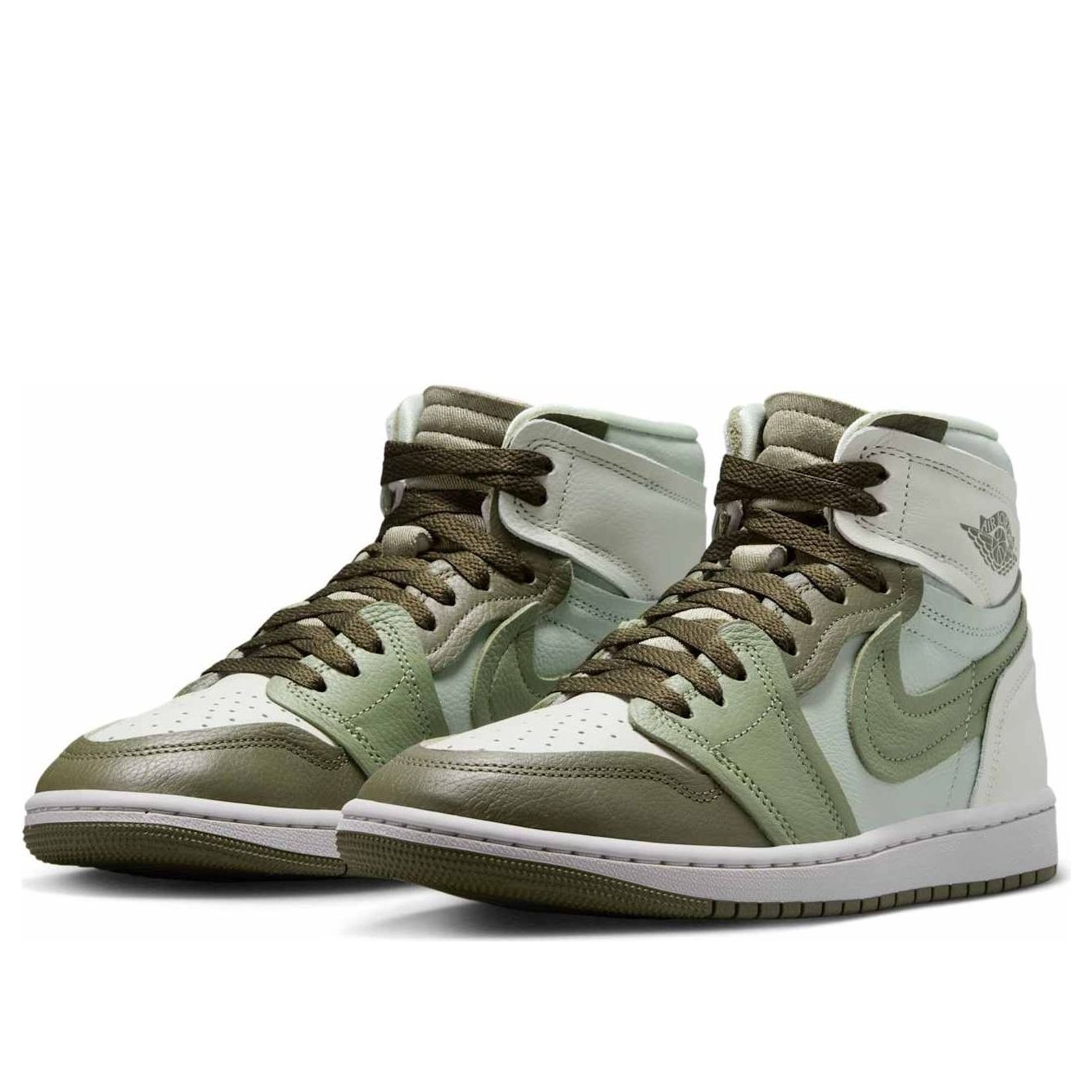 (WMNS) Air Jordan 1 High Method of Make 'Medium Olive Seafoam' FB9891-201 - 3