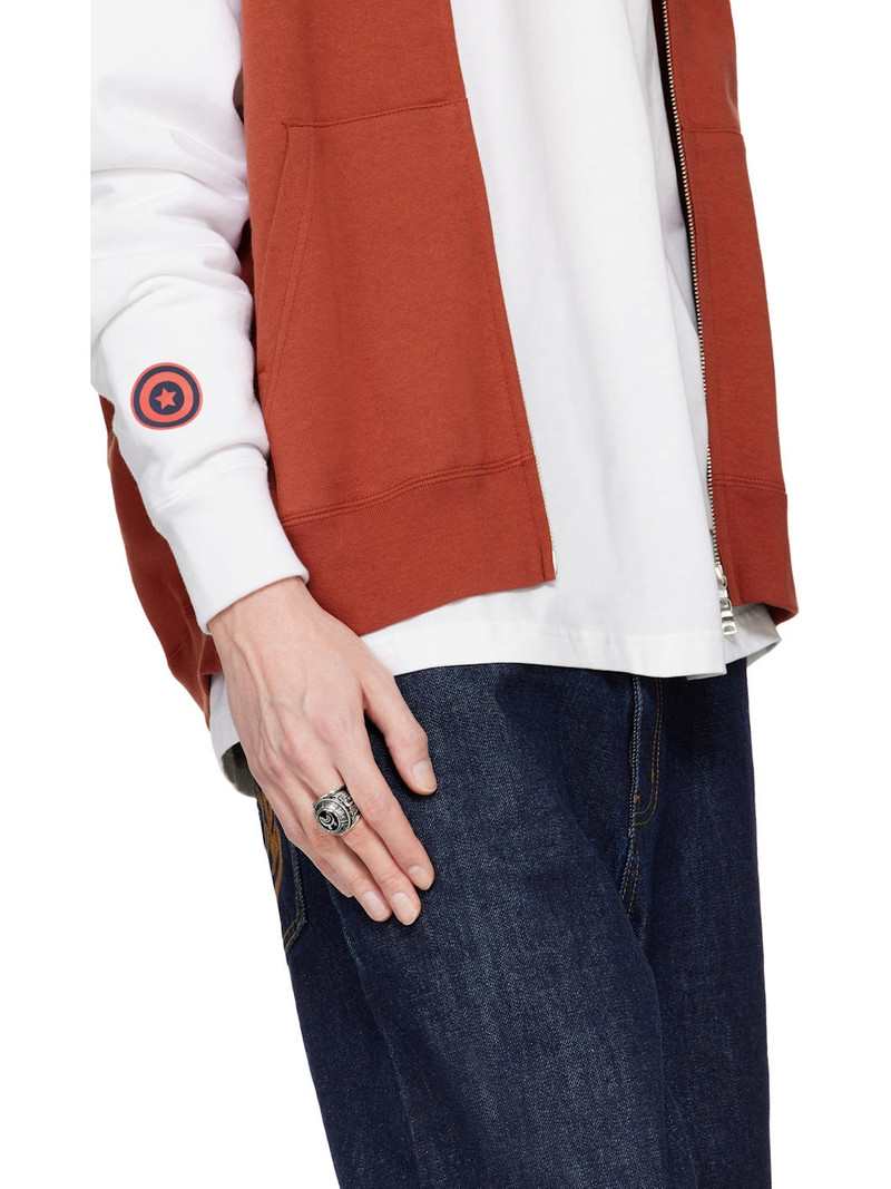 A BATHING APE® Silver Shark College Ring outlook