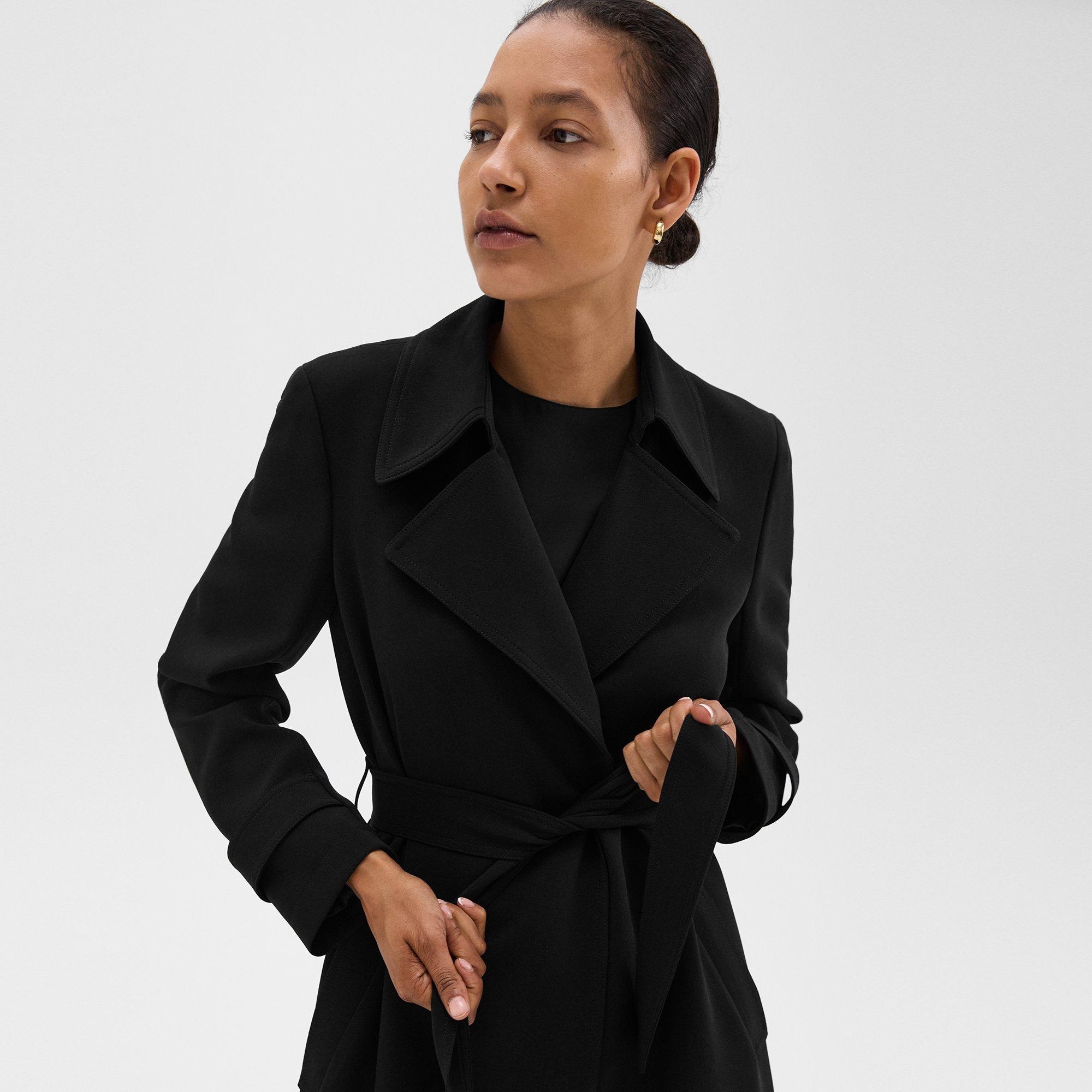 Oaklane Trench Coat in Admiral Crepe - 5