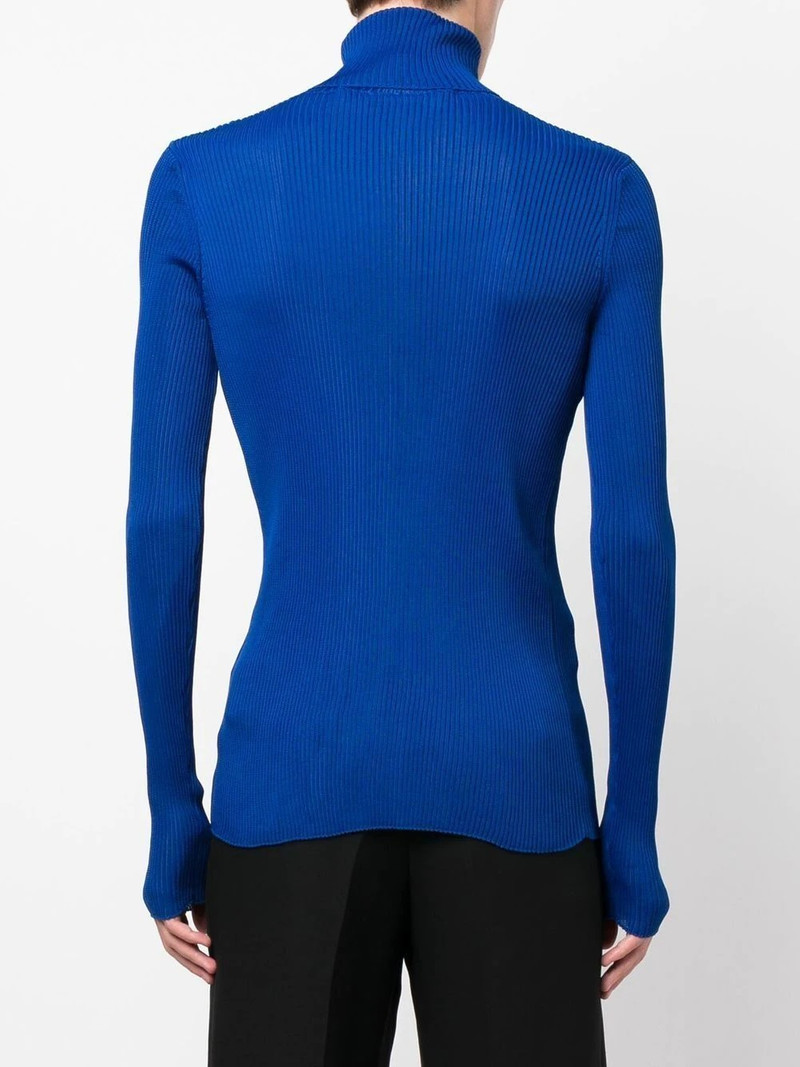 funnel-neck long-sleeve top 4