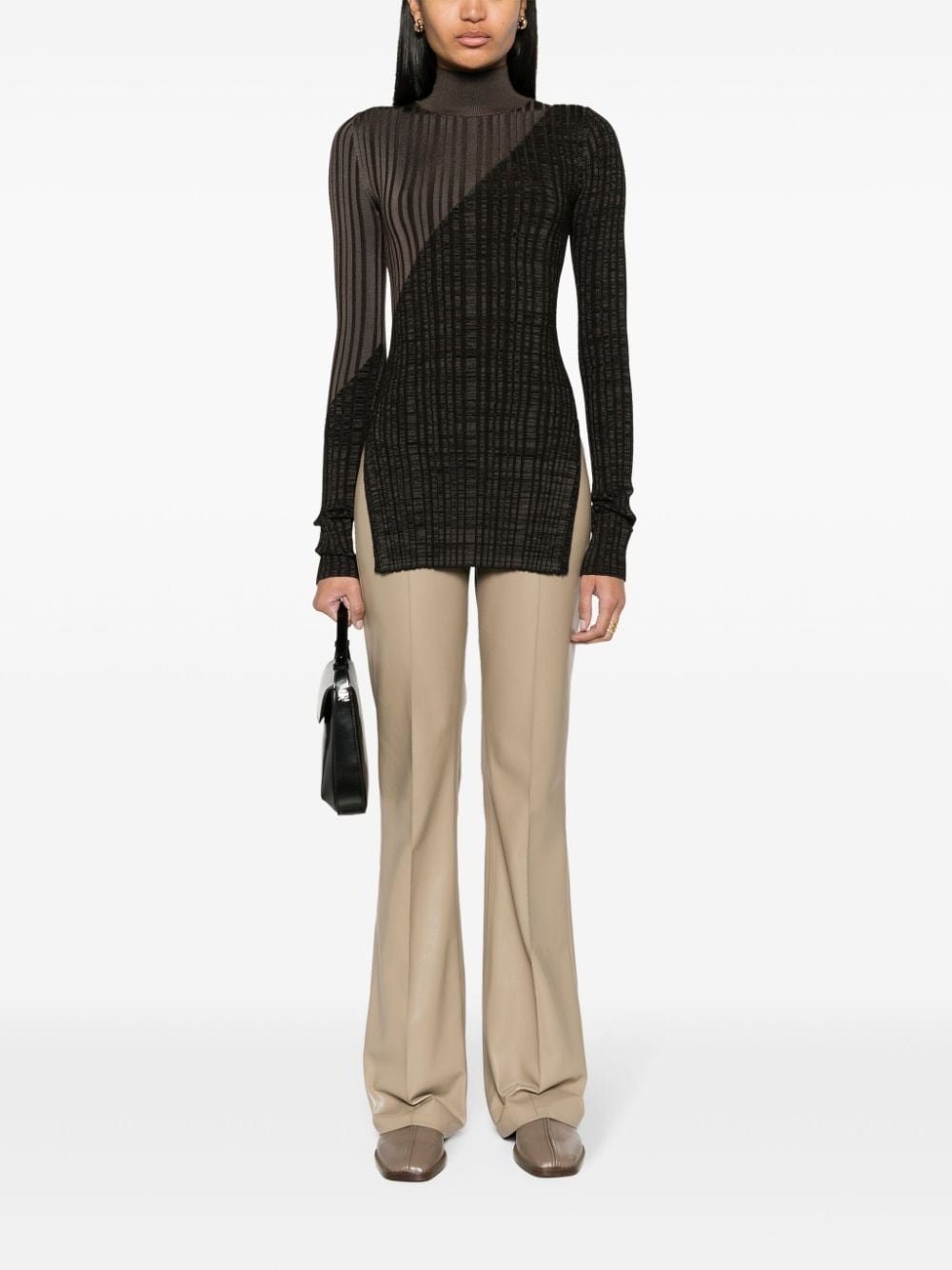 Zareen high-neck ribbed jumper - 2