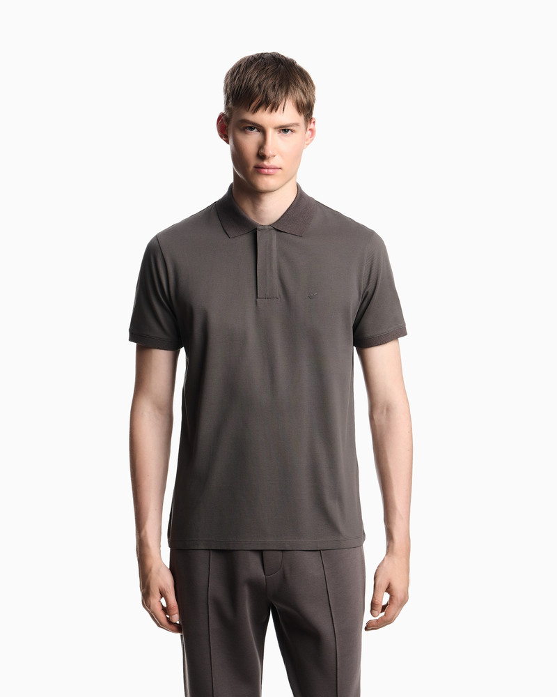 EMPORIO ARMANI TRAVEL ESSENTIALS PIQUÉ POLO SHIRT outlook