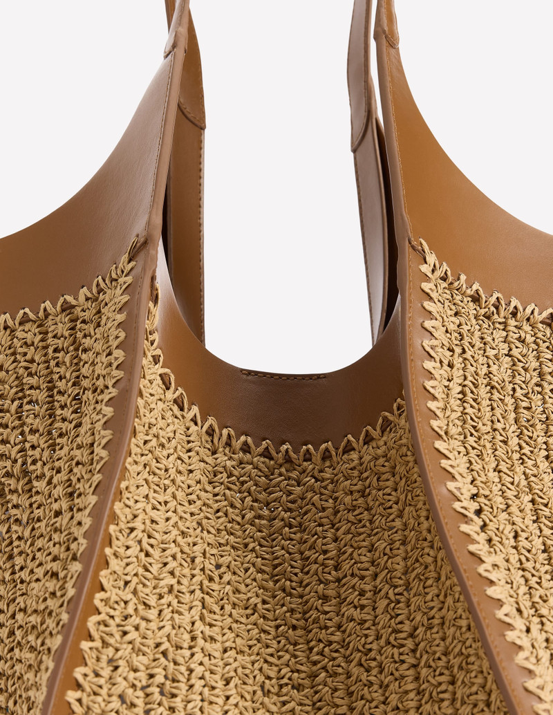 Straw Tote-Natural Raffia 6
