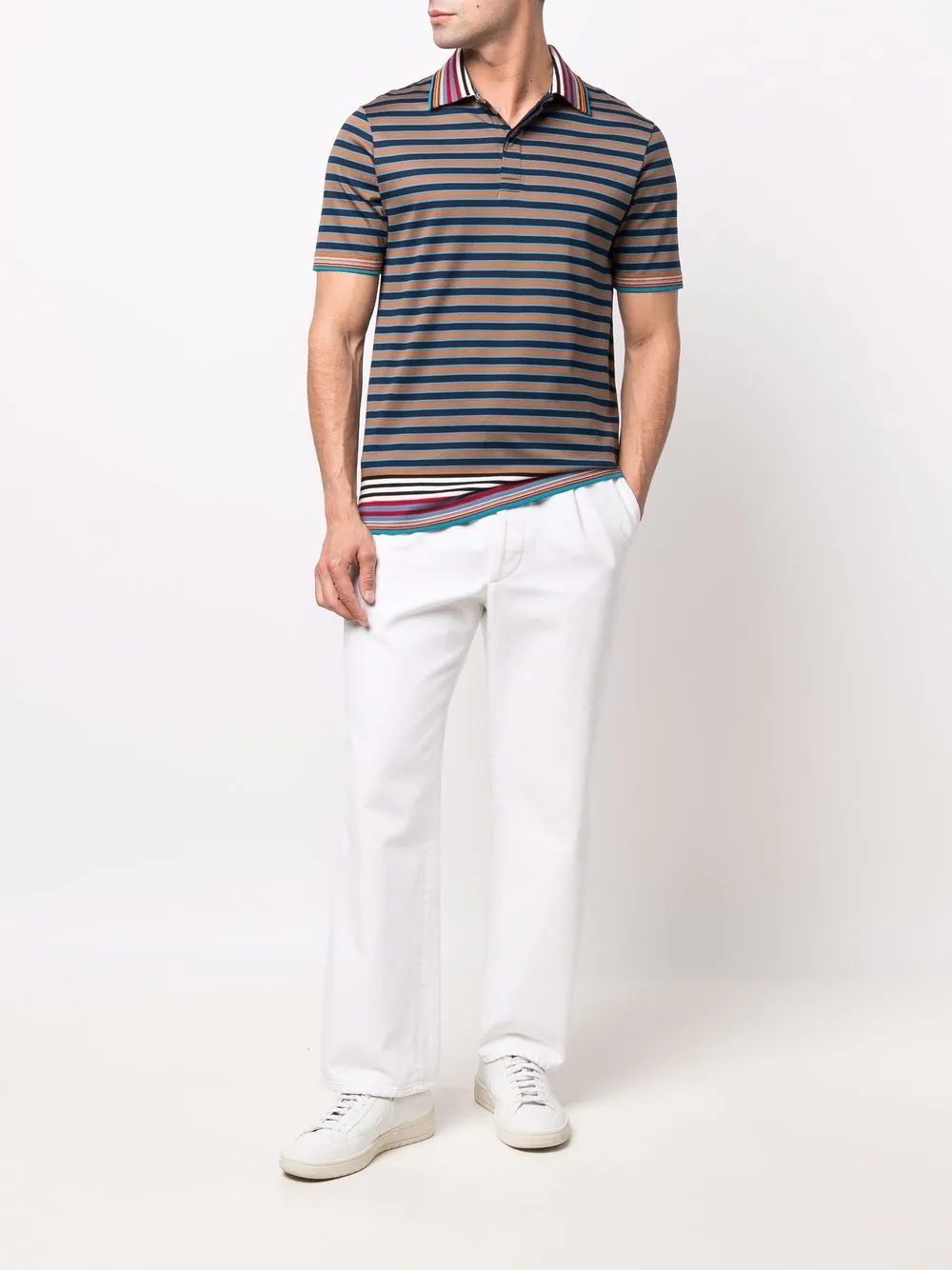 Summer Stripe-print polo shirt - 2