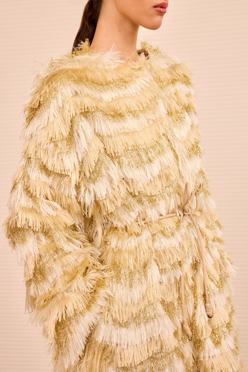 ULLA JOHNSON Theo Fringe Coat outlook