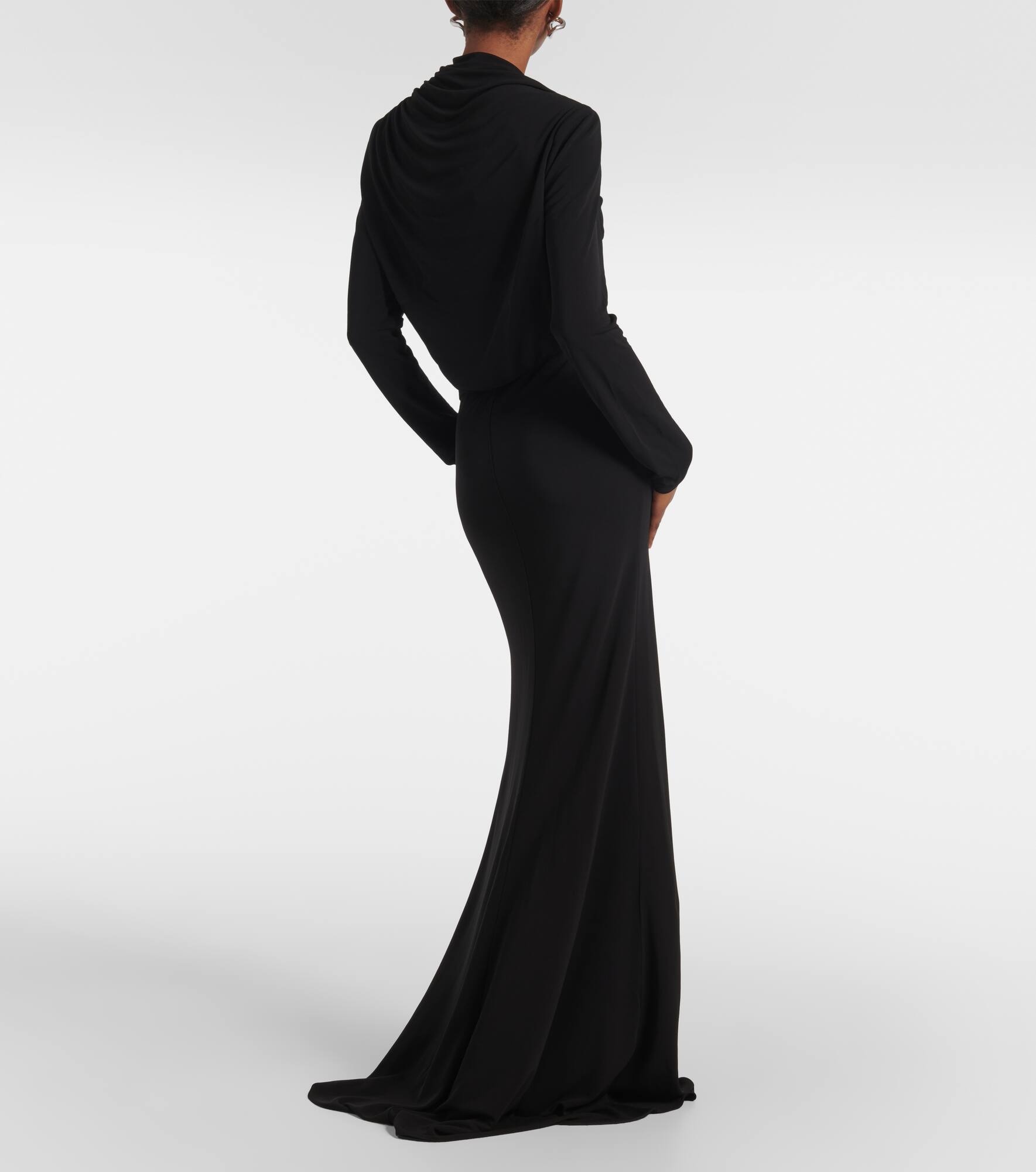 Joy pleated jersey maxi dress - 3