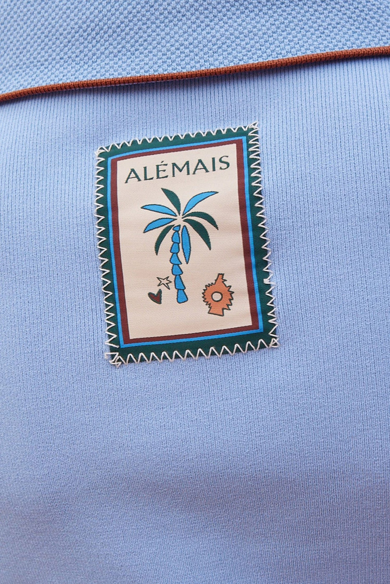 Noura Knit Polo Blue 5