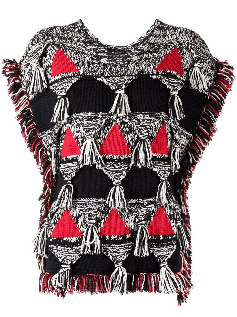 tassel-detail wool jumper 1