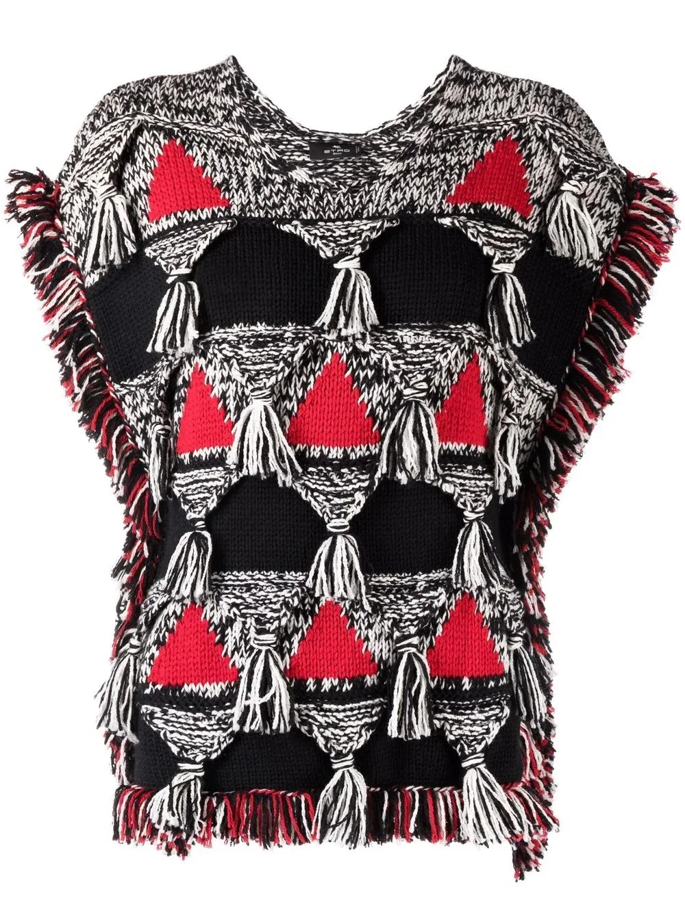 tassel-detail wool jumper - 1