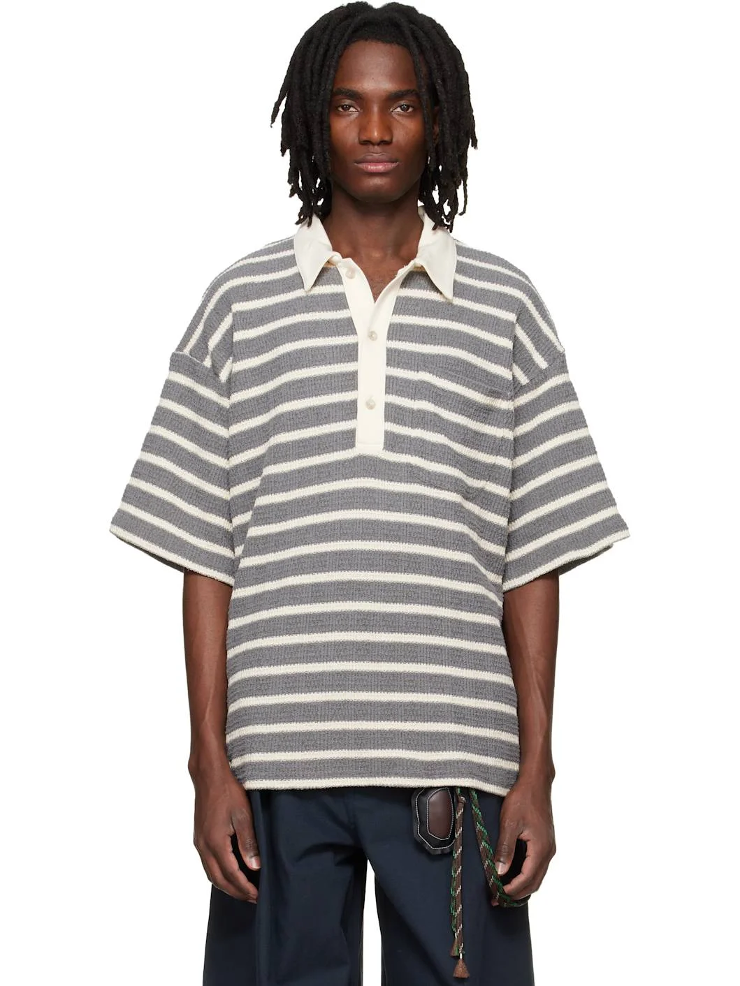 Gray Gym Polo - 1