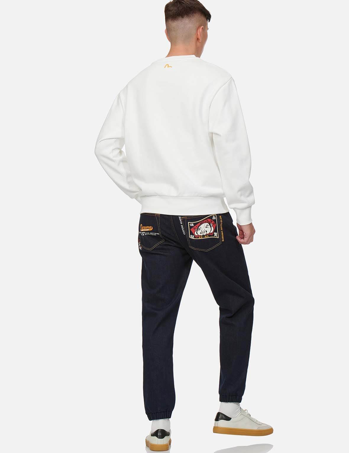 CALLIGRAPHY LOGO AND DARUMA PRINT SWEATSHIRT - 6