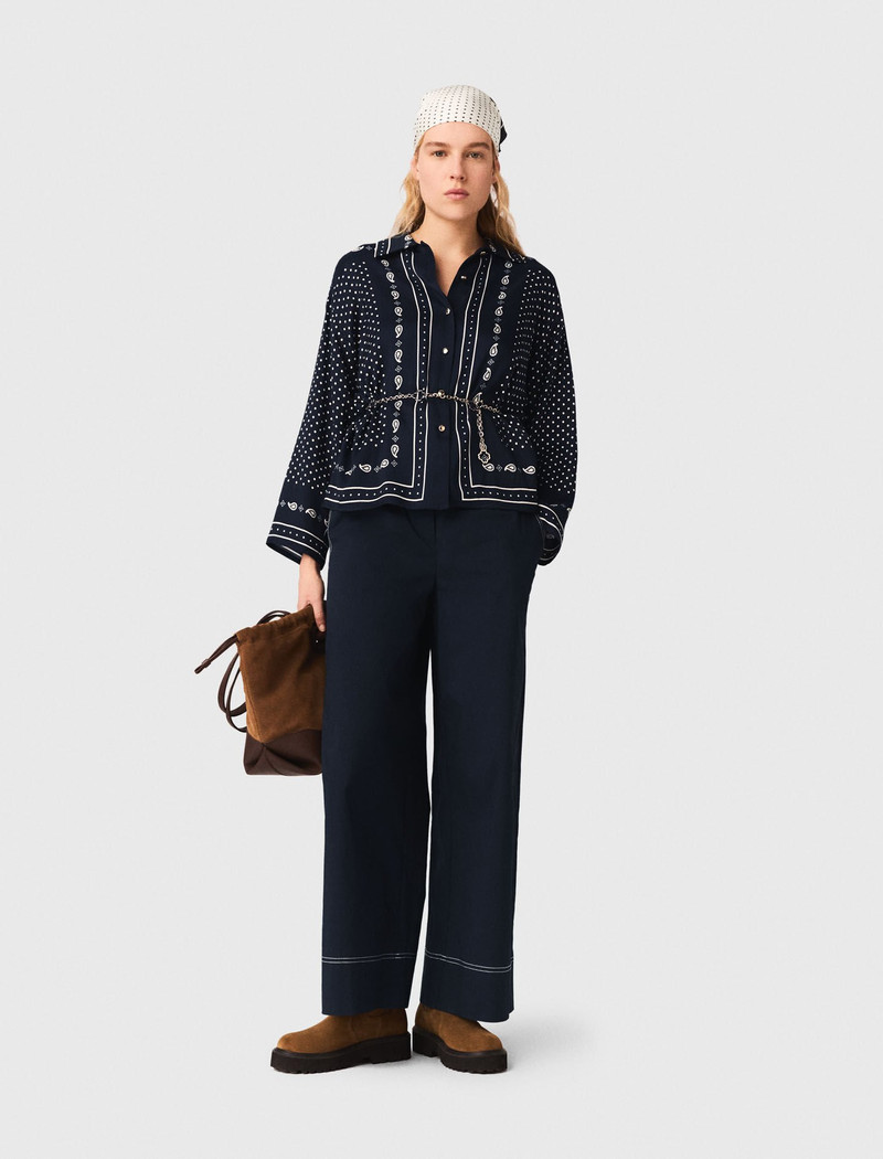 maje Flowing printed shirt outlook