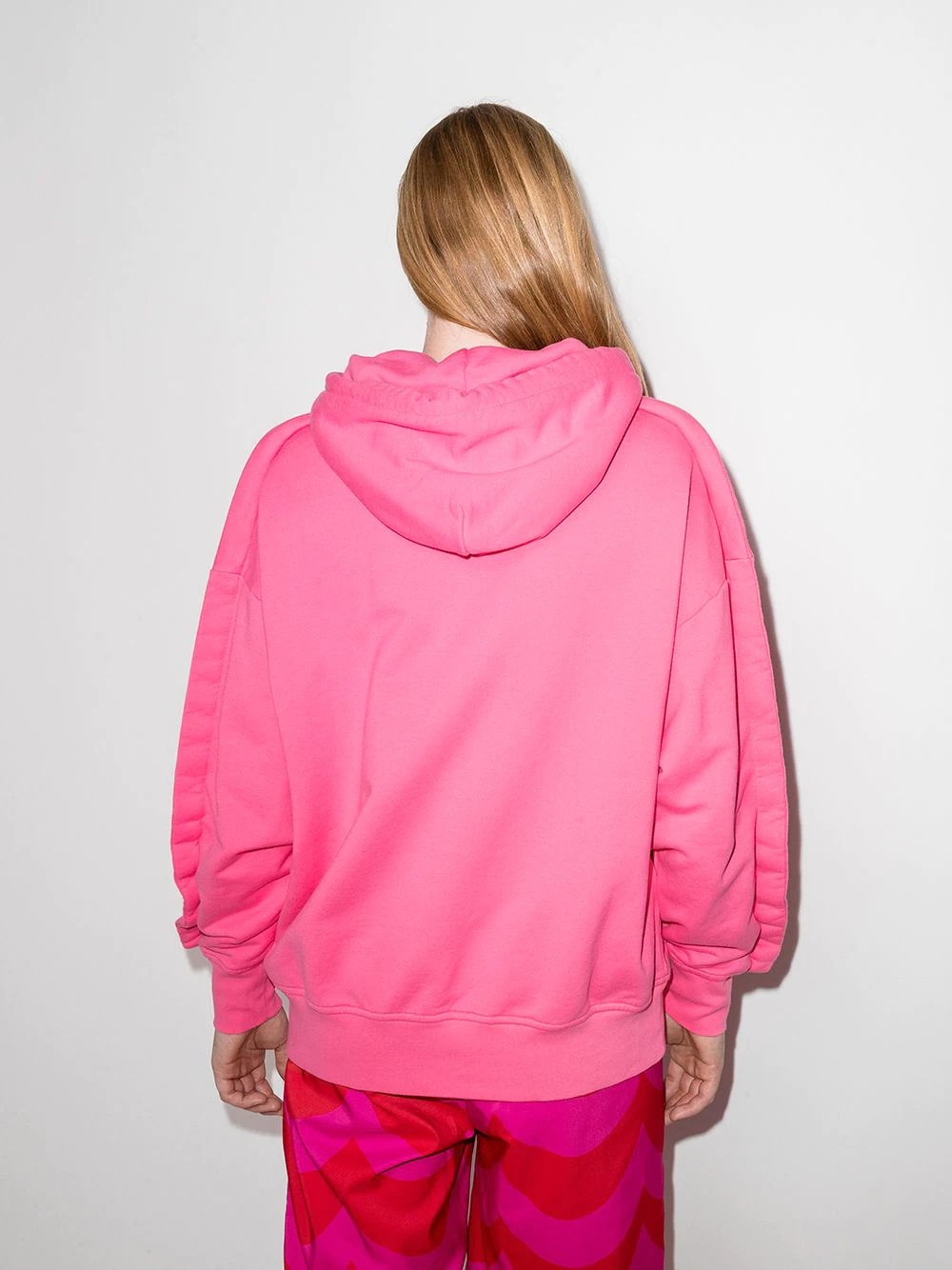 embroidered logo hoodie - 3