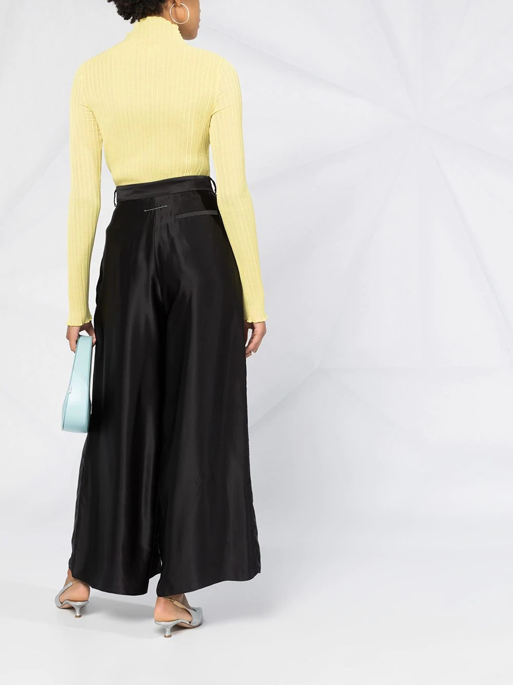 high-waisted palazzo pants - 4