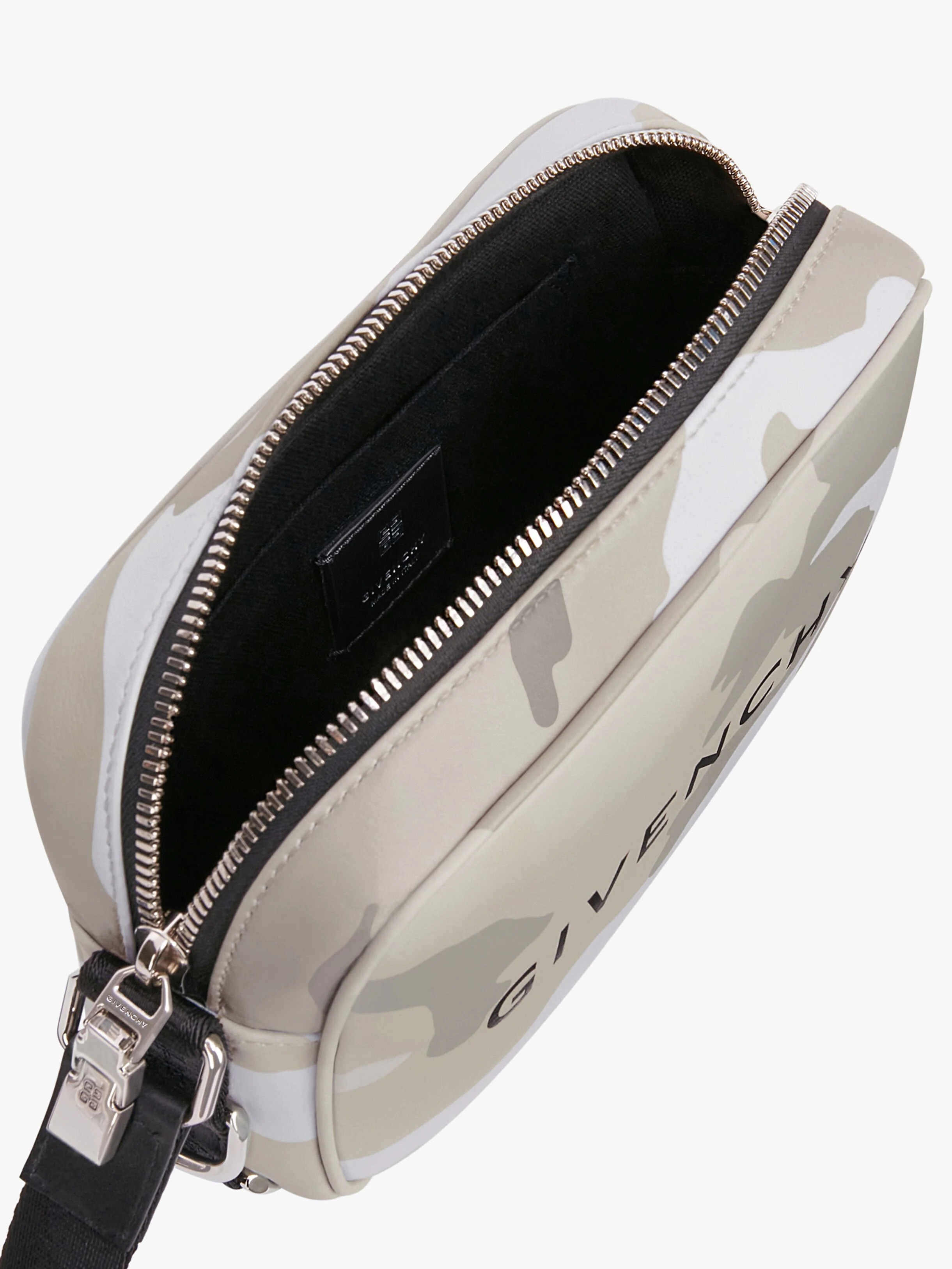 G-ESSENTIALS CAMERA BAG IN CAMO PRINTED LEATHER - 5
