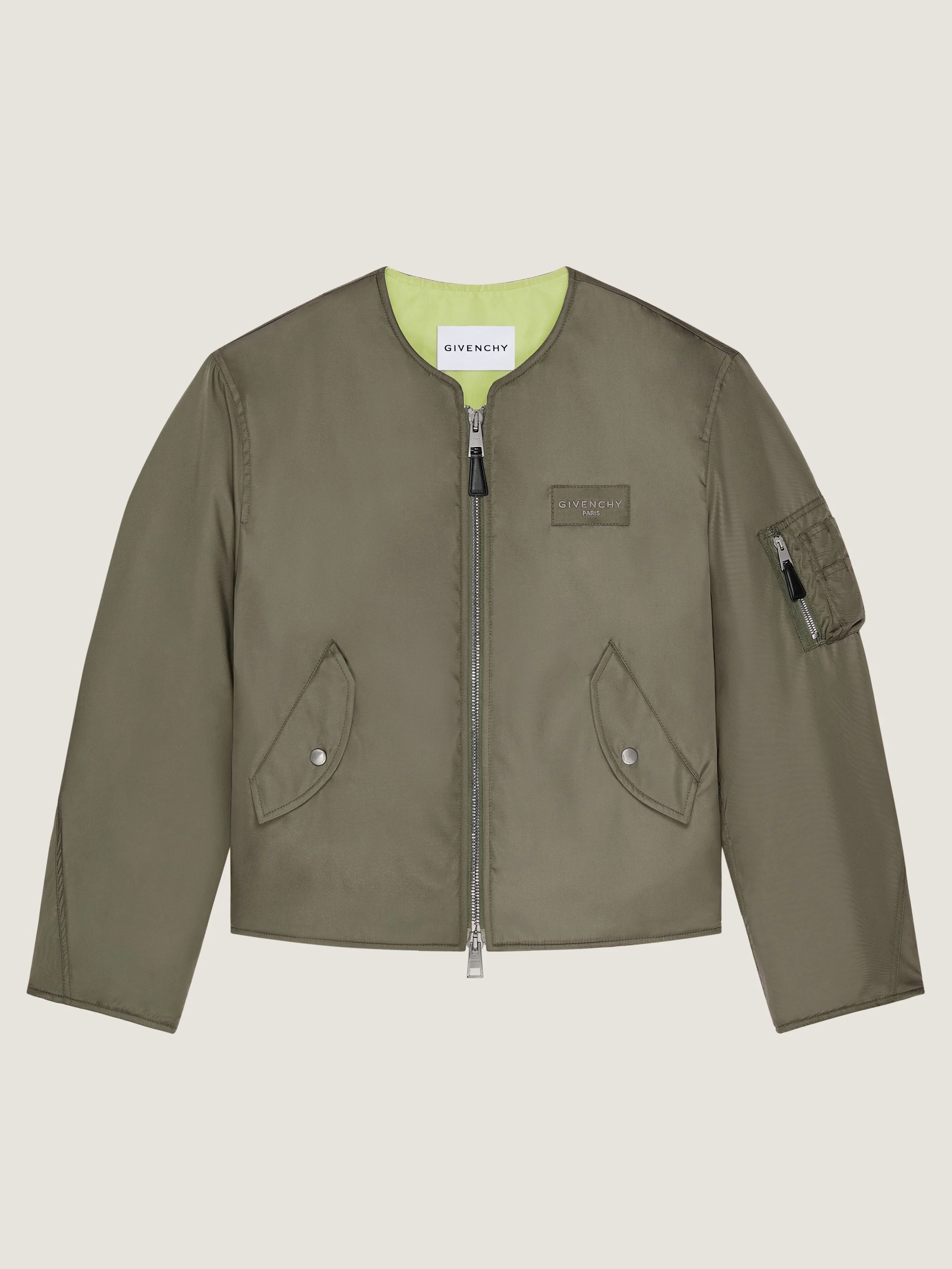 COUTURE SEAM BOMBER IN NYLON WITH GIVENCHY PARIS PATCH - 1