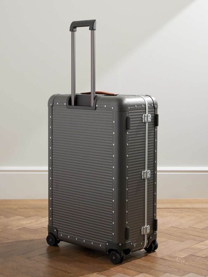 Bank Spinner 76cm Leather-Trimmed Aluminium Suitcase 4