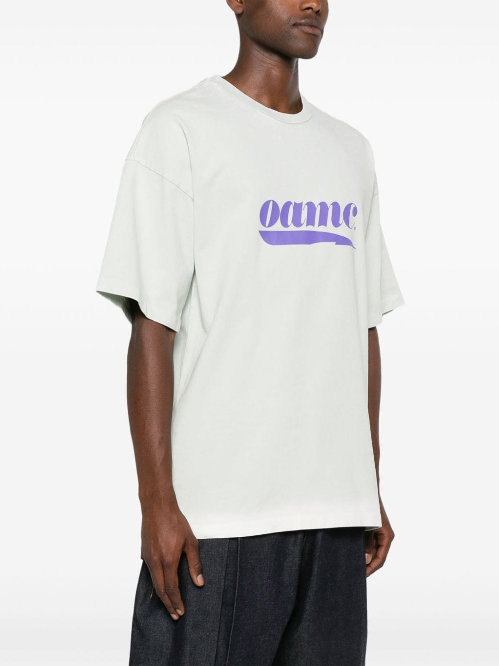logo-print organic cotton T-shirt - 3