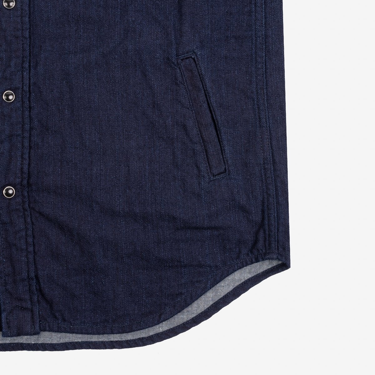 IHSH-347-IND 10oz Double Cloth Denim CPO Shirt - Indigo - 13