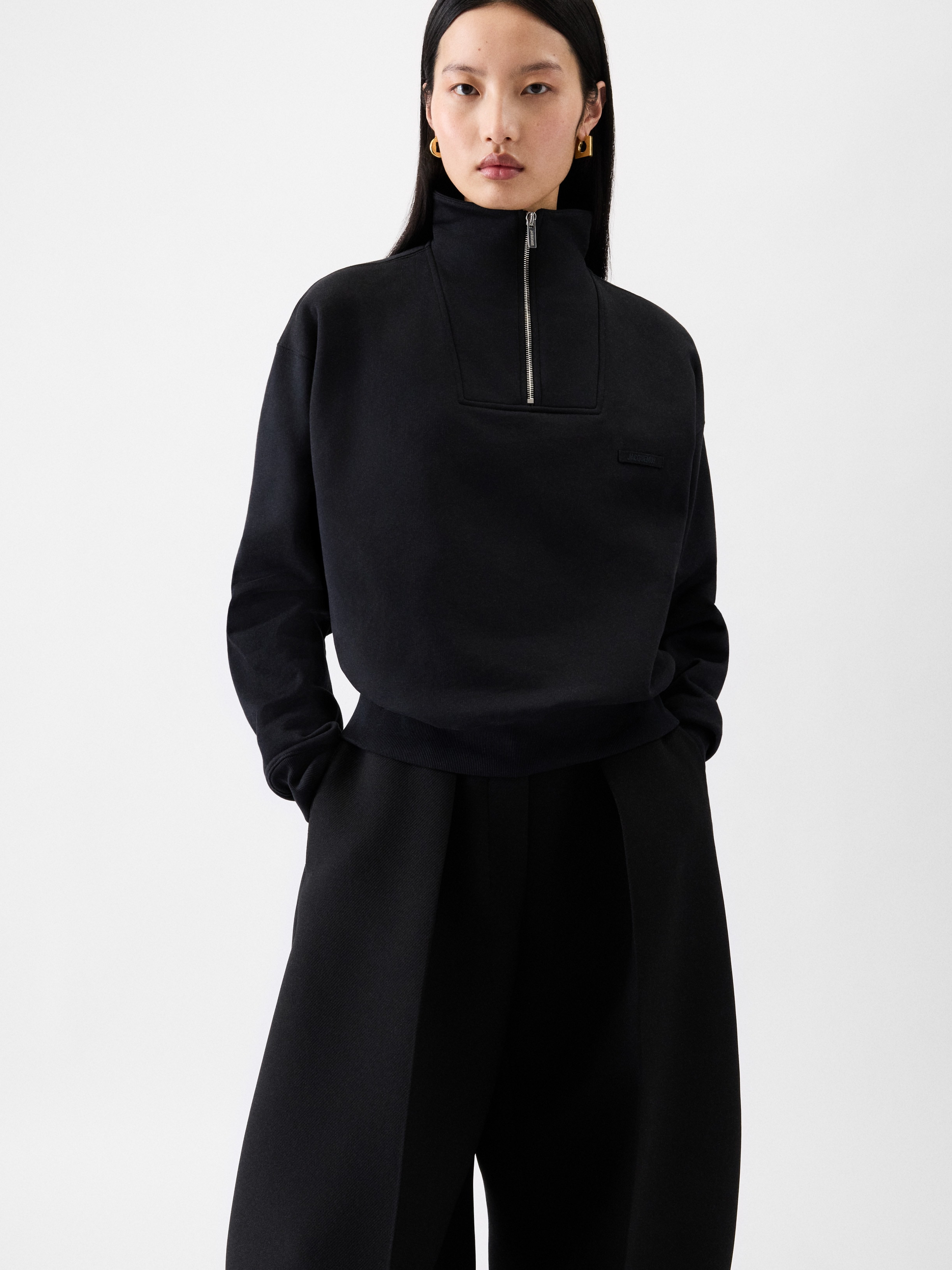 The Gros Grain zipped-rollneck sweatshirt - 2