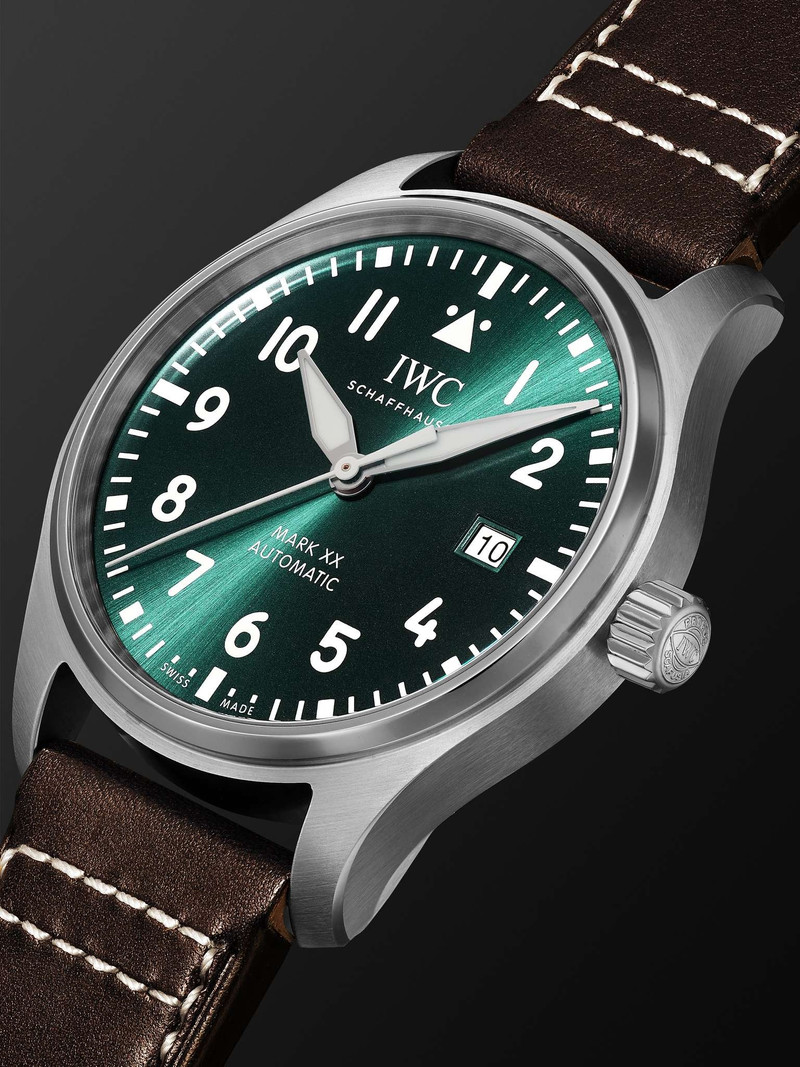 Pilot's Mark XX Automatic 40mm Stainless Steel and Leather Watch, Ref. No. IW328201 3