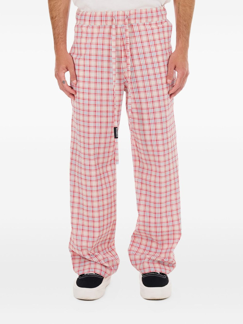 Summerland plaid-pattern trousers 1