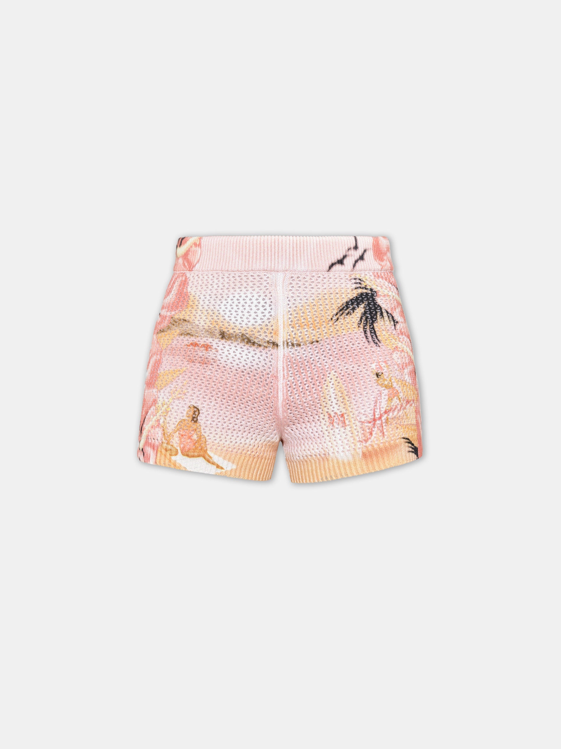 WOMEN'S AMIRI PARADISE CROCHET SHORT - 1