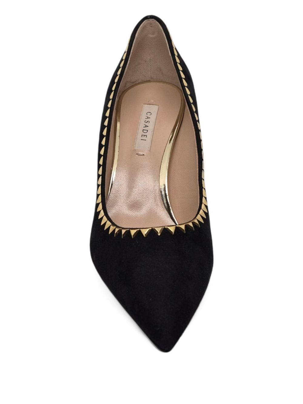 suede pointed-toe pumps - 3