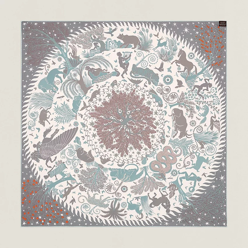 Sous le Charme d'Orphee double face scarf 90 5