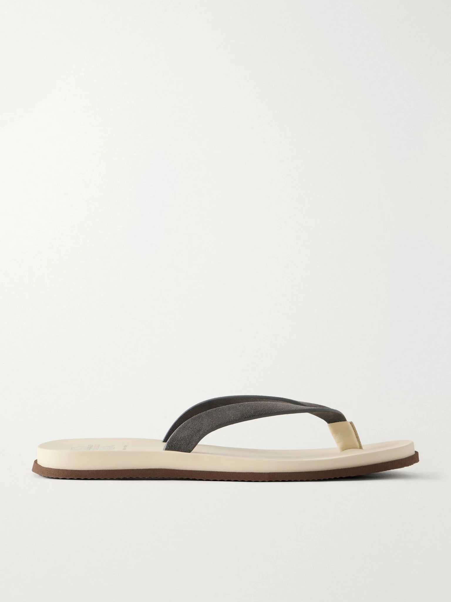 Suede Flip Flops Dark gray - 1