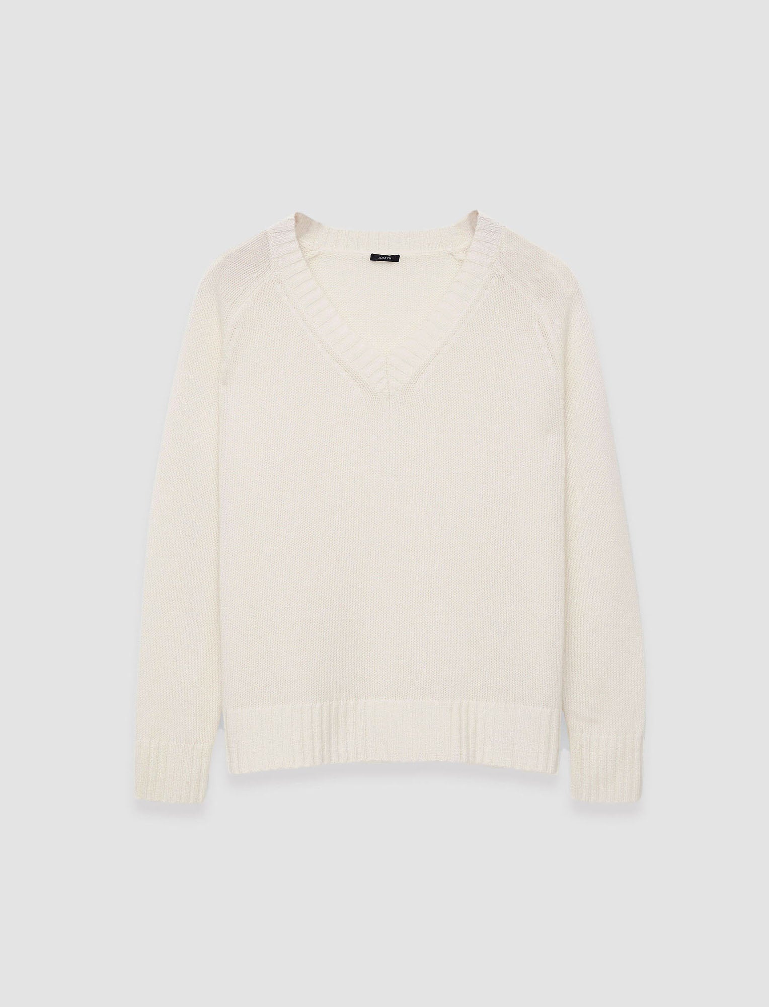Open Cashmere V Neck Jumper - 1