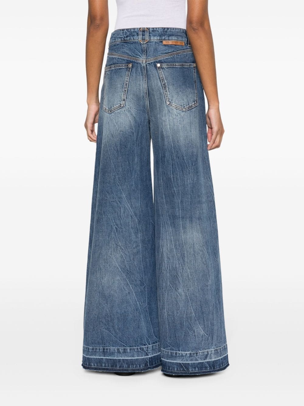 wide-leg jeans - 4