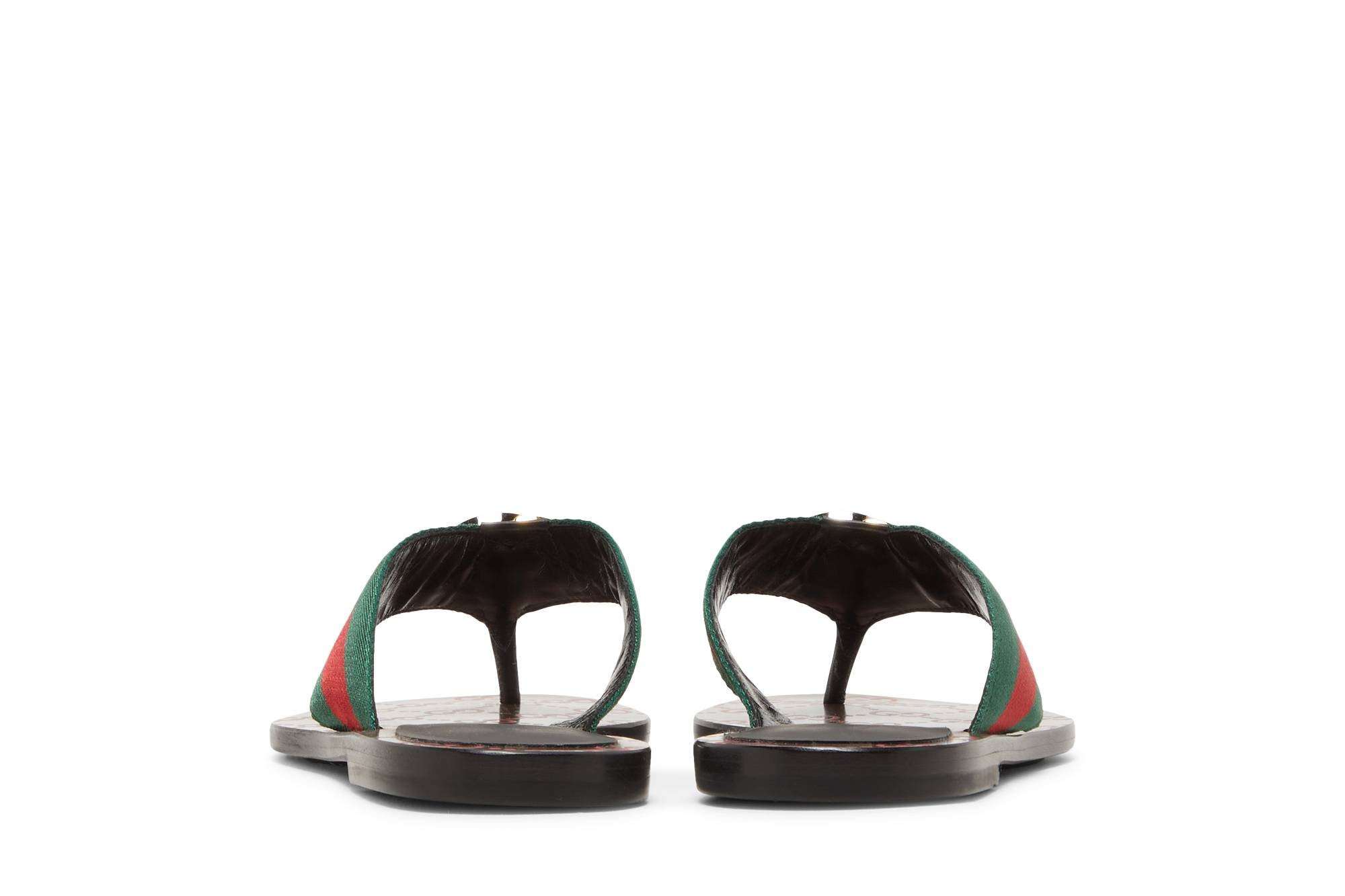Gucci Wmns GG Web Sandal 'Black' - 6