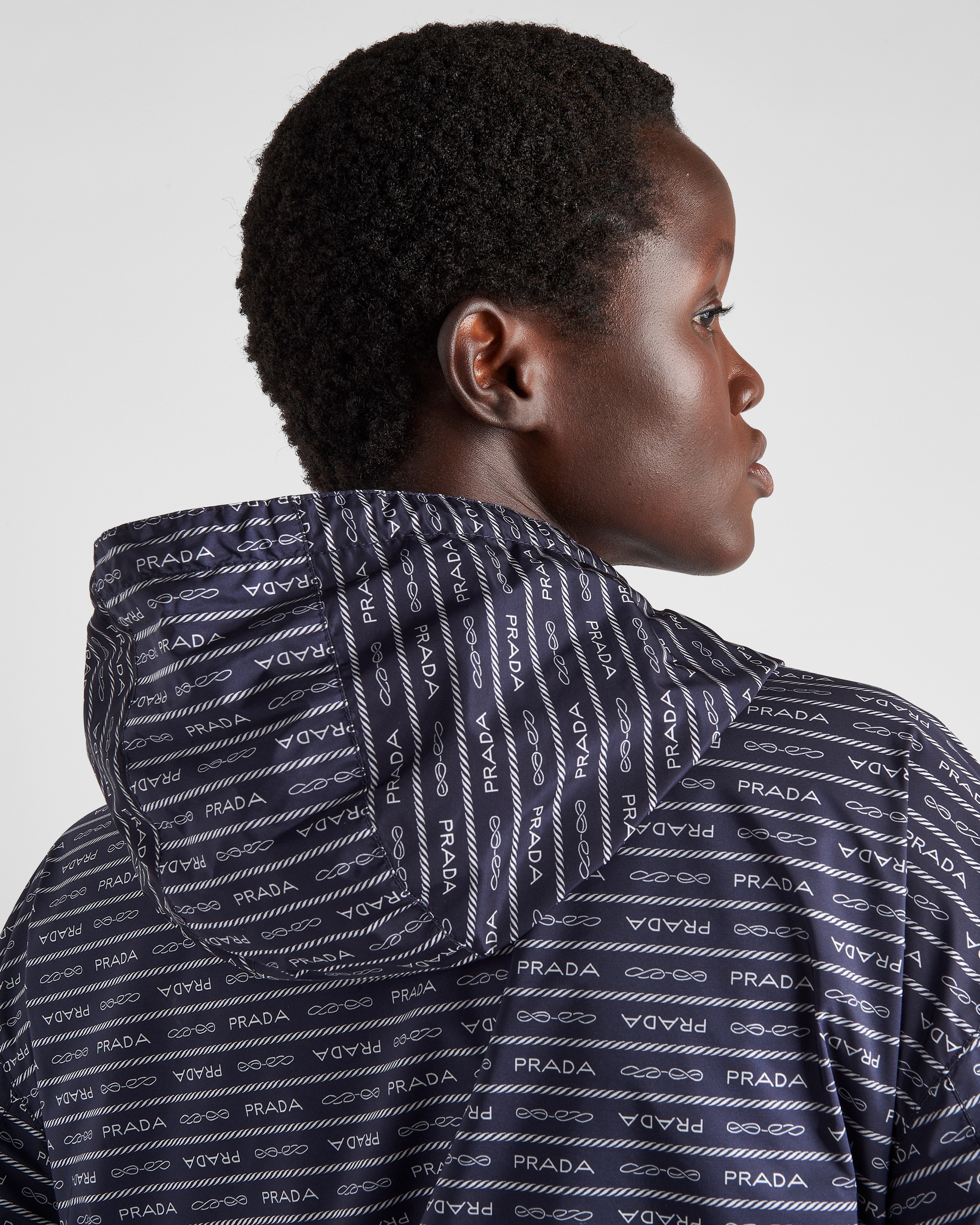 Logo-print Re-Nylon blouson jacket - 4