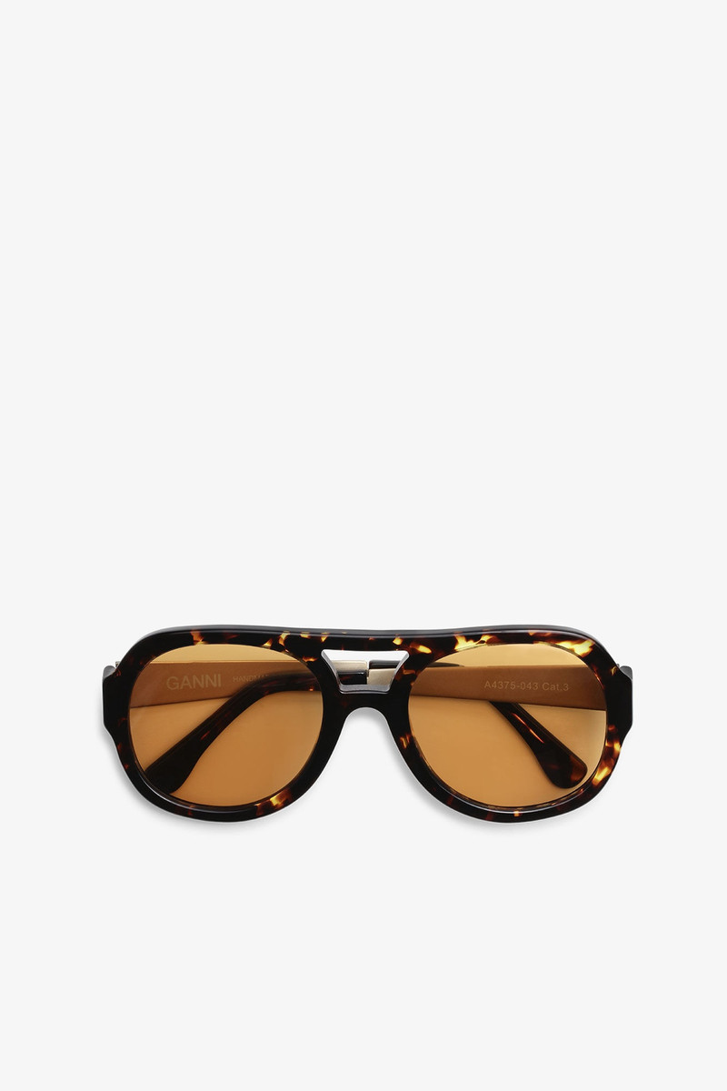 BROWN CHUNKY AVIATOR SUNGLASSES 1