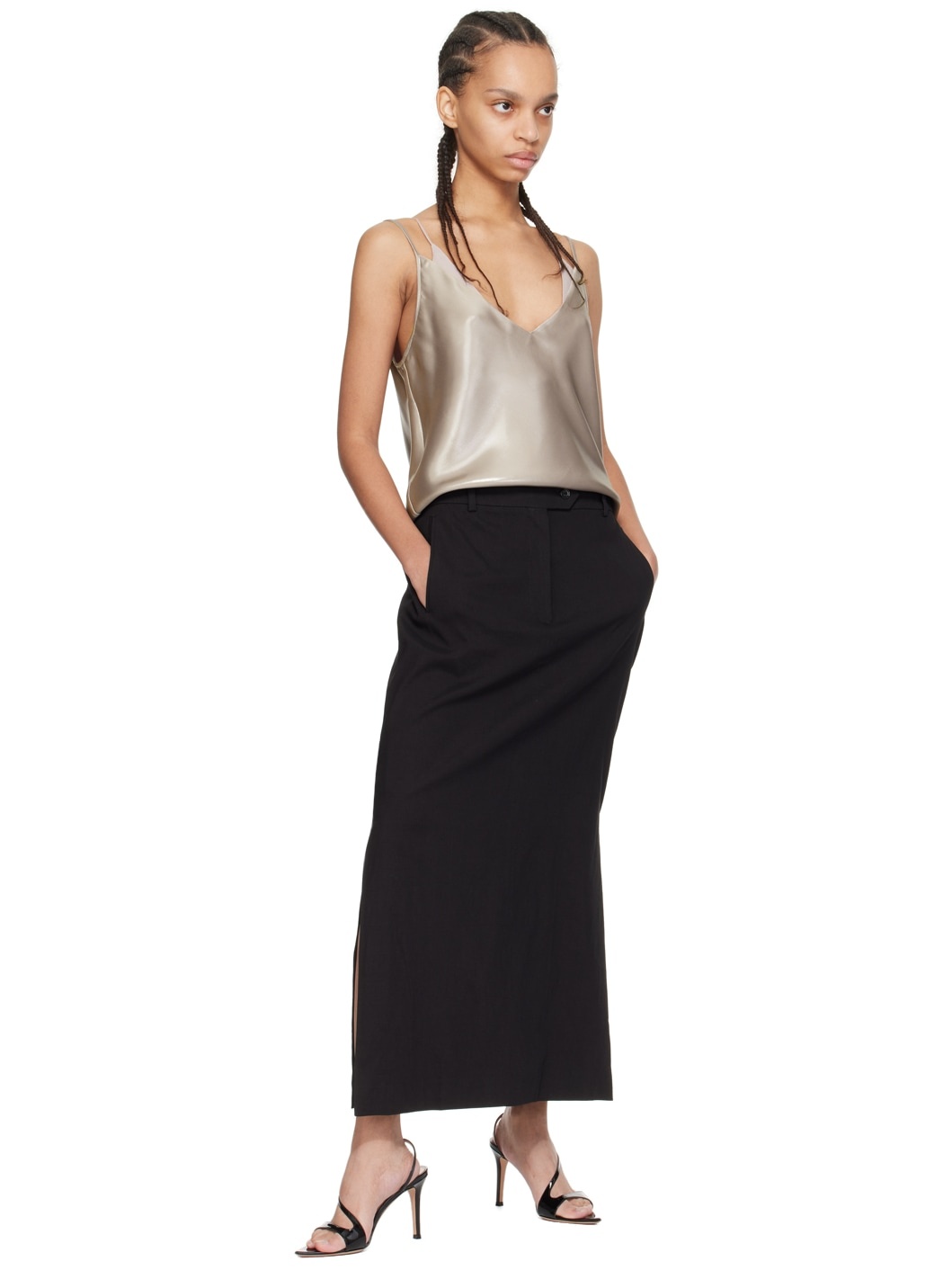 Taupe Layered Camisole - 5